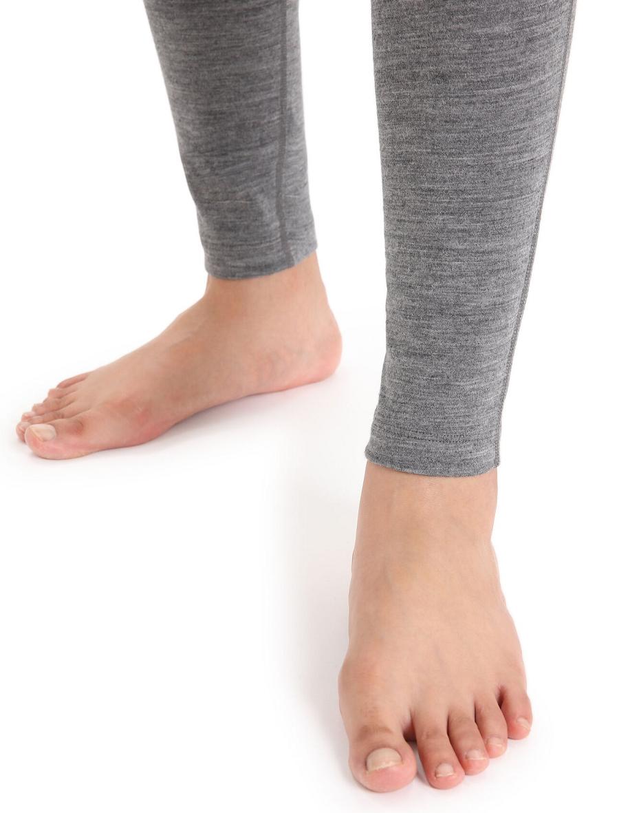 Base Layers Icebreaker Merino 200 Oasis Thermal Leggings Femme Grise | FR 1918JPQJ